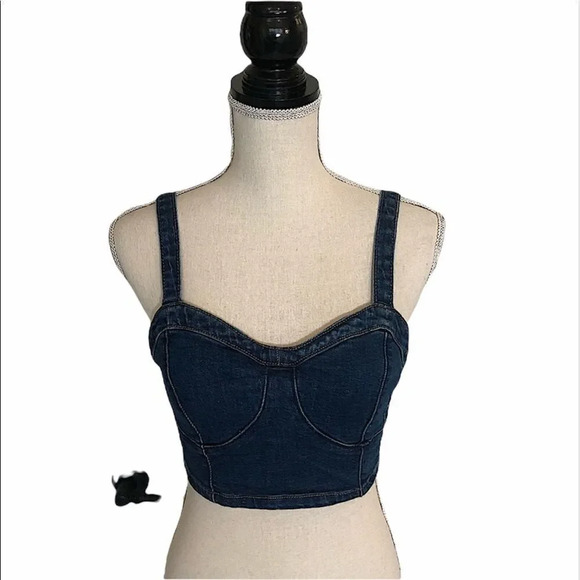 š
ŗAeropostaleĀ jean bandeau crop topāsizeāMedium - Picture 1 of 11